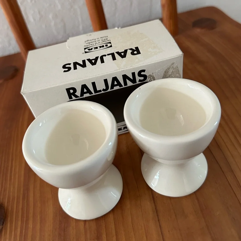 Vintage IKEA RALJANS Egg Cups Like New Egg Stands